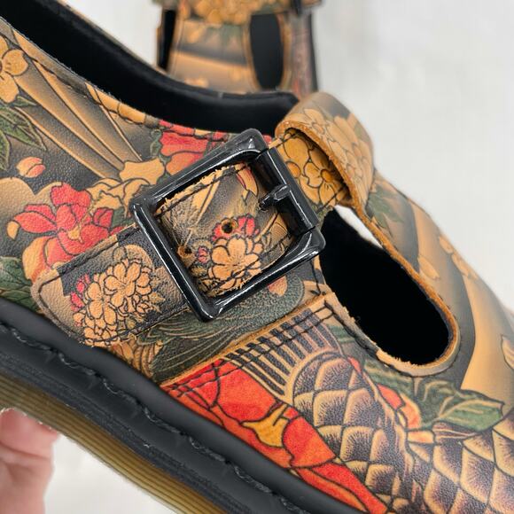Dr. Martens x Evisu Wagara Polley Tattoo Sleeve Japanese Koi Mary Jane Size US 7 - Picture 6 of 11